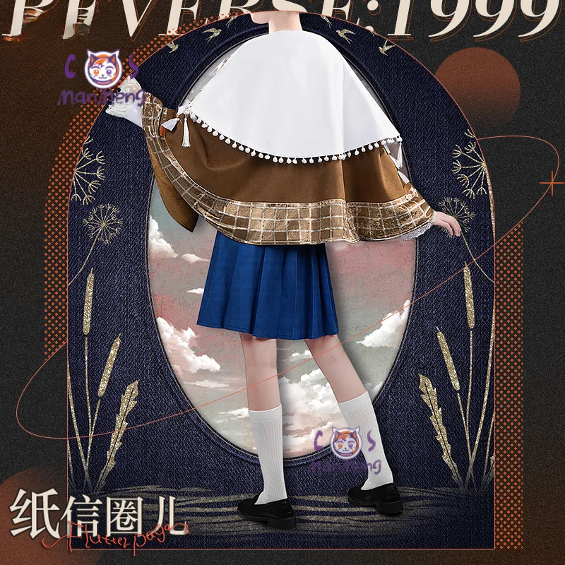 Game Reverse:1999 Soaring on the Wind Cosplay Costume Vest cloak shirt camisole skirt tie sock set Halloween Woman Man uniform