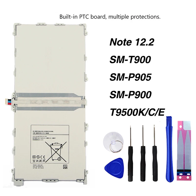 

Original T9500K Battery For Samsung Galaxy Note 12.2 P900 P901 P905 SM-T900 SM-P905 SM-P900 T9500C T9500E 9500mAh