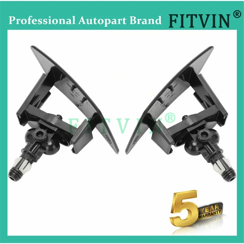Car Headlight Water Washers Spray Nozzle Accessories For Citroen C4 For Peugeot 307 Headlamps Washing Kits 6438F5 6438F4