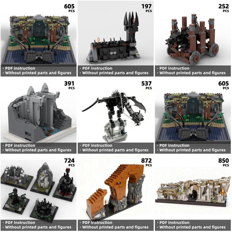 

Create a diy legendary wonderland, limited edition Rings Movie building blocks, explore the classics while building