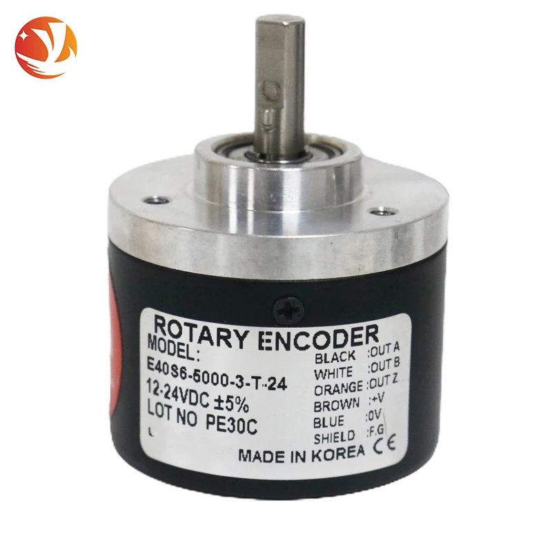 Industrial automation Encoder E40S6-1000-3-T-24 6mm soilid shaft DC 24V 1000ppr Optical Encoder 40 mm incremental rotary encoder