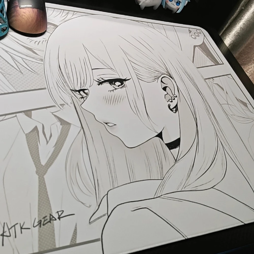 

ATK Nana Mid Smooth Коврик для мыши ATK 490x420x4 мм SOFT FPS Игровой коврик для мыши в стиле аниме Fps Очень большой компьютерный геймерский подарок на заказ для офиса