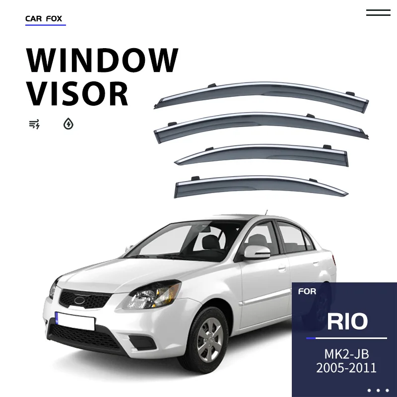 

For KIA Rio Window visor Weather Shield Side Window Deflector Car windshield weather shield Car accessories