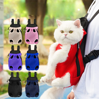 Pet Carrier Backpack Portable Travel Breathable Carrier Bag Pet Double Shoulder Mesh Backpack Adjustable Cat Bag Dog Supplies