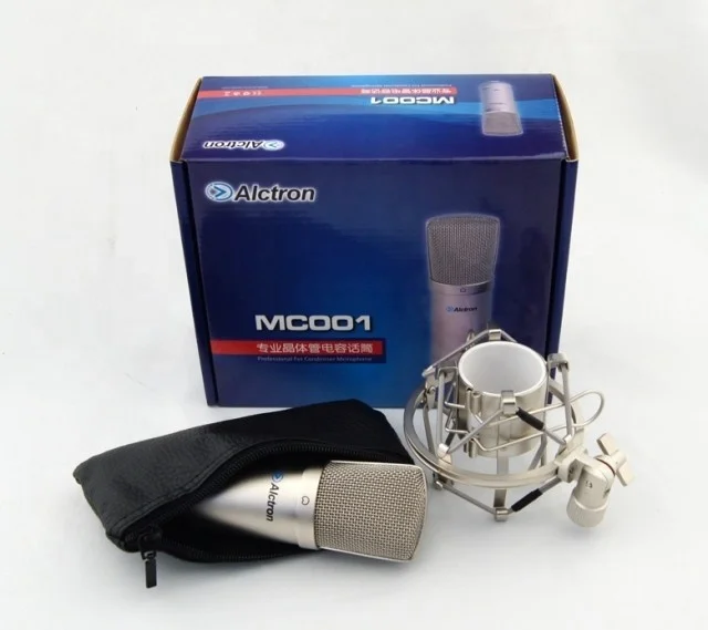 

2026 Professional High Sensitivity MC001 Microphone Electret Recording Broadcast Condenser Mic for Live Show