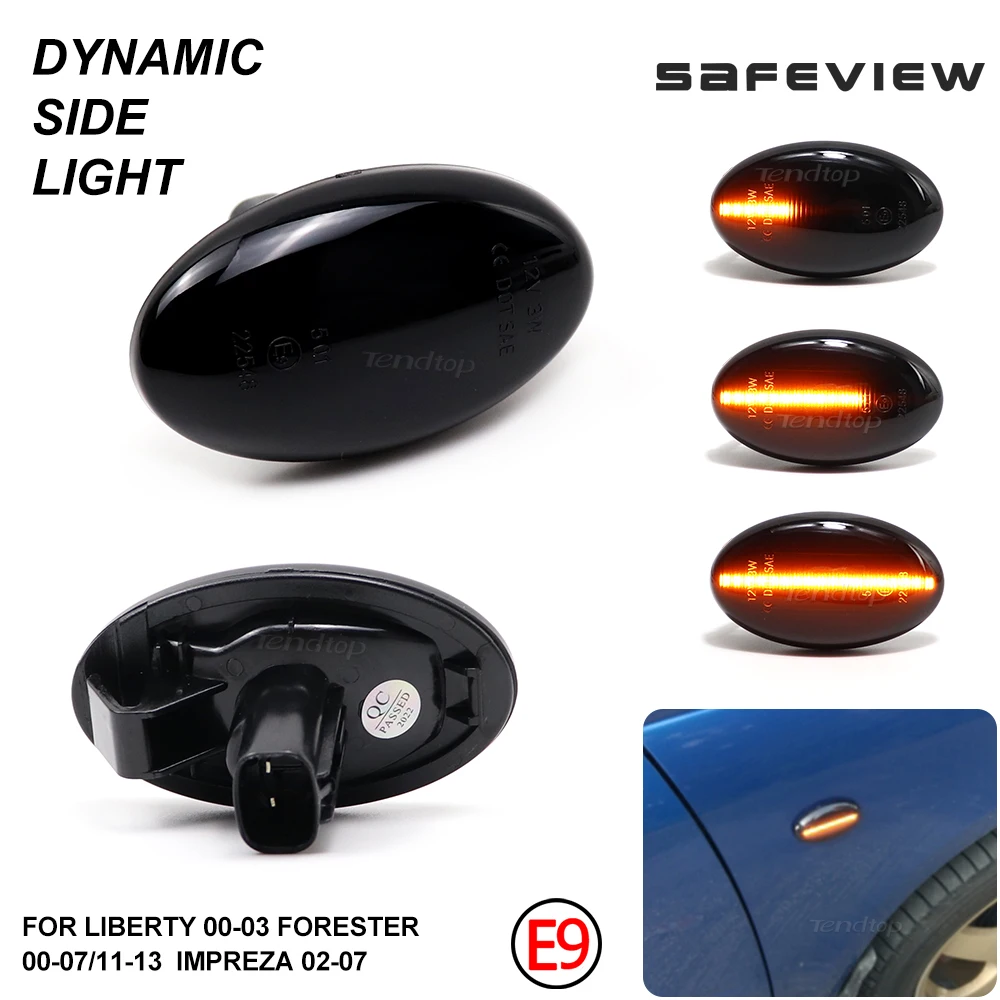 For Subaru Led Dynamic Side Marker Turn Signal Light Sequential Blinker Light For Liberty Forester Impreza WRX STI GDA GDB 02-07