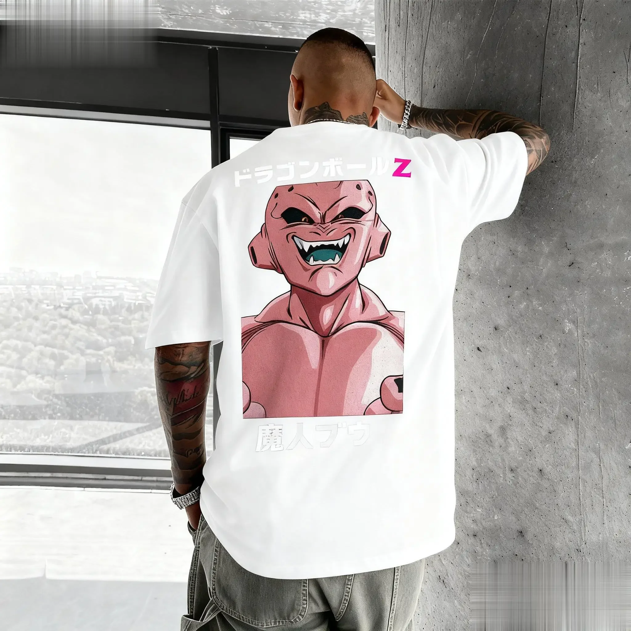 Nieuwe Zomer Dragon Ball Majin Buu Anime Mannen T-shirt Grafische Tee Vrouwen Korte Mouw Streetwear Casual Oversized Tops Vintage