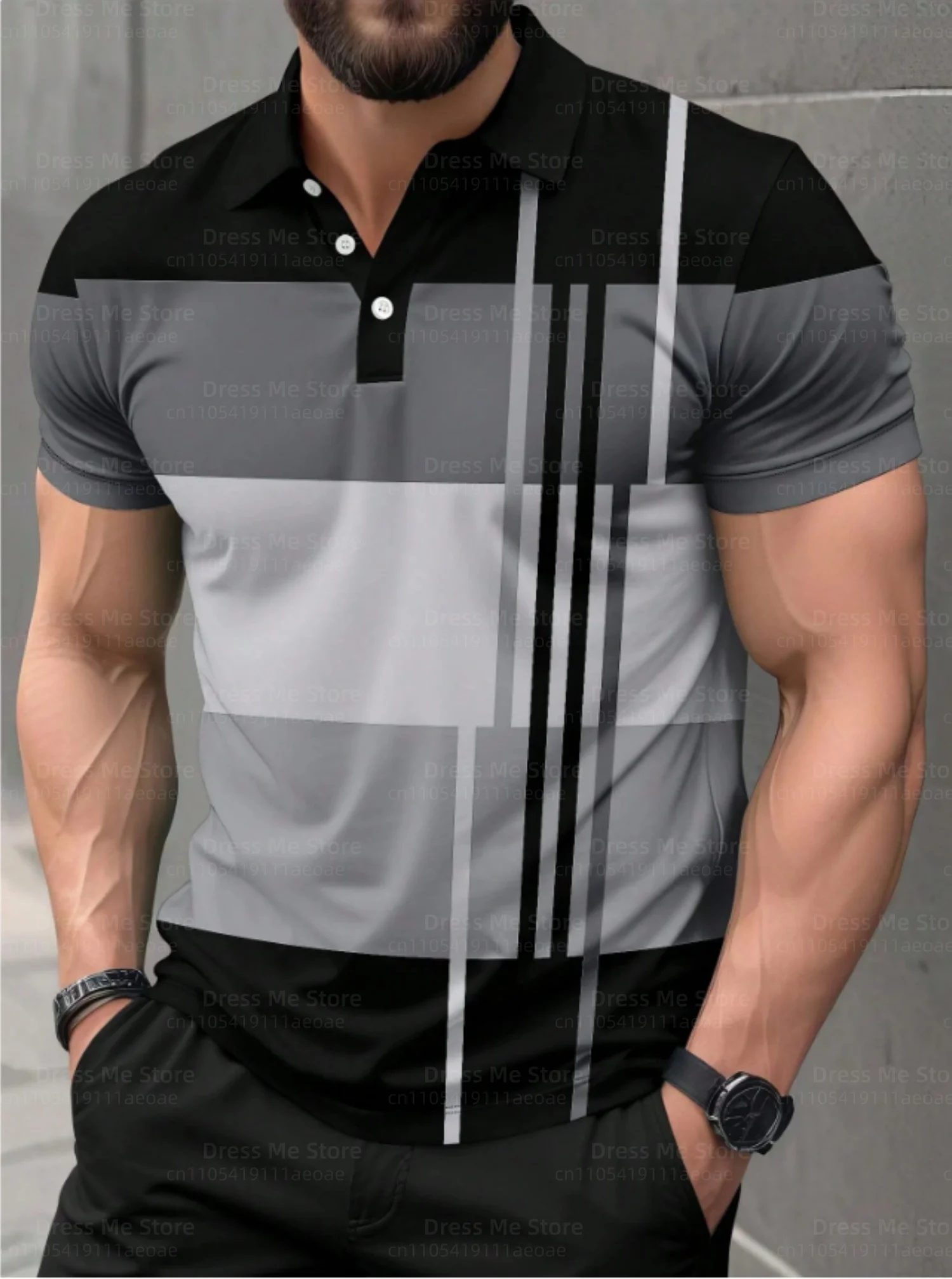 

2025 Mens Plus Size Men's Business Casual Short Sleeve Polo Shirt Golf Shirt Short Sleeve Polo Shirt Daily Party Men's Clothing