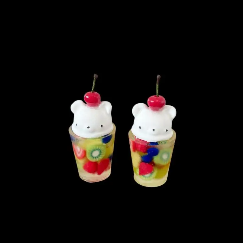 ของเล่นเด็ก 1 ชิ้น 1:12 1:6 บ้านตุ๊กตาจิ๋ว ช็อกโกแลตหวาน หมี ผลไม้ โซดา แก้ว ชุดครัวของเล่น