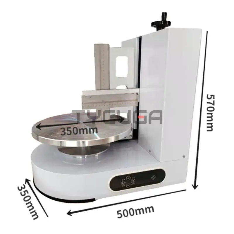 Automatic Birthday Round Cake Icing Decorating Cream Spread Plaster Smoothing Coating Smoother Cnc Frosting Fill Making Machines