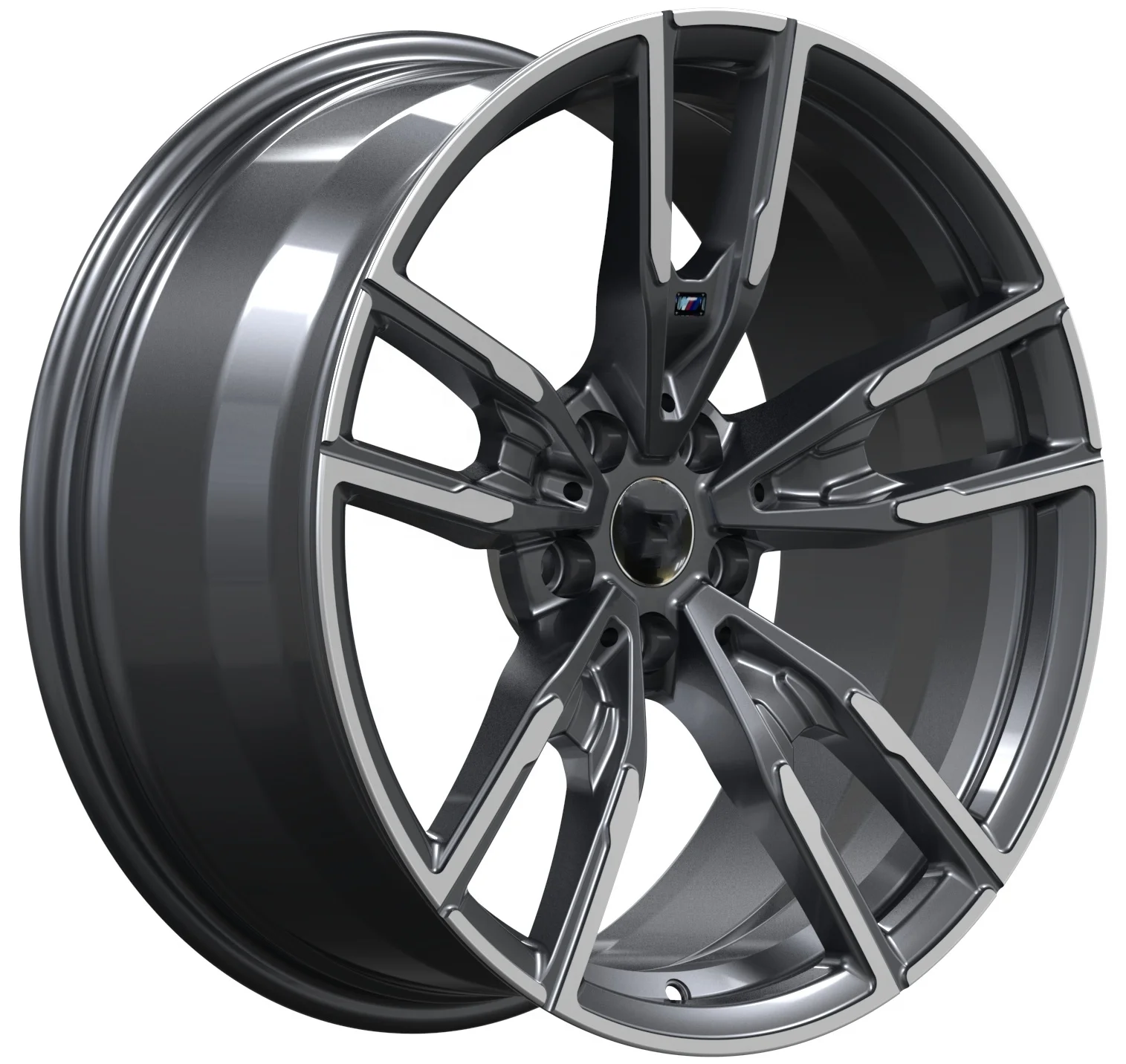 

19 Inch 5 Holes Car Auto High Quality Bright Light Gun Gray Car Surface Forged Wheel Rims 112 for bmw E93 R20 Rc