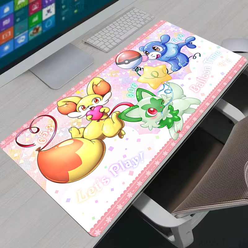 Mouse Pad Pokemon Fennekin Computer Laptop Keyboard Mouse Ma