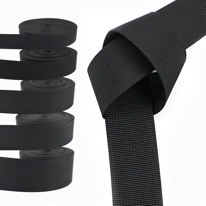 

5/10/20 метров, черная нейлоновая лента, 15/20/25/32/38/50 мм, лента для сумки, декоративная лента, швейная кружевная ткань, принадлежности для одежды