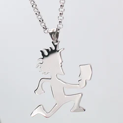 Juggalo Hatchetman Charm Stainless Steel ICP Hatchet Man Pendant Necklace 4mm24'' Chain