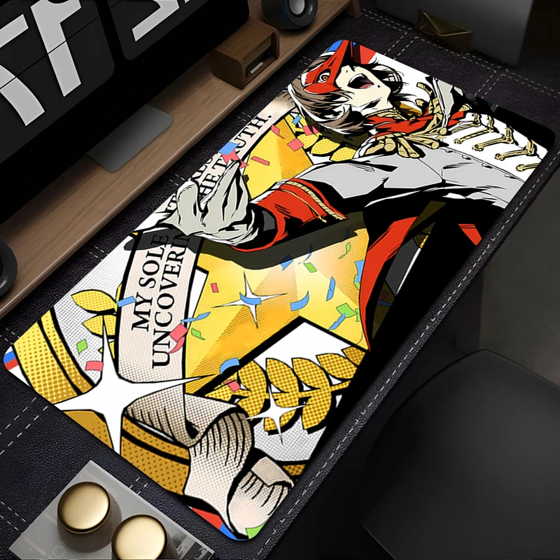 

Mouse Pad Desk Mat Anime Play Mat P-persona 5 Gaming Fashion Brand Mousepad Speed Computer and Office Gamer Cabinet Keyboard Pad