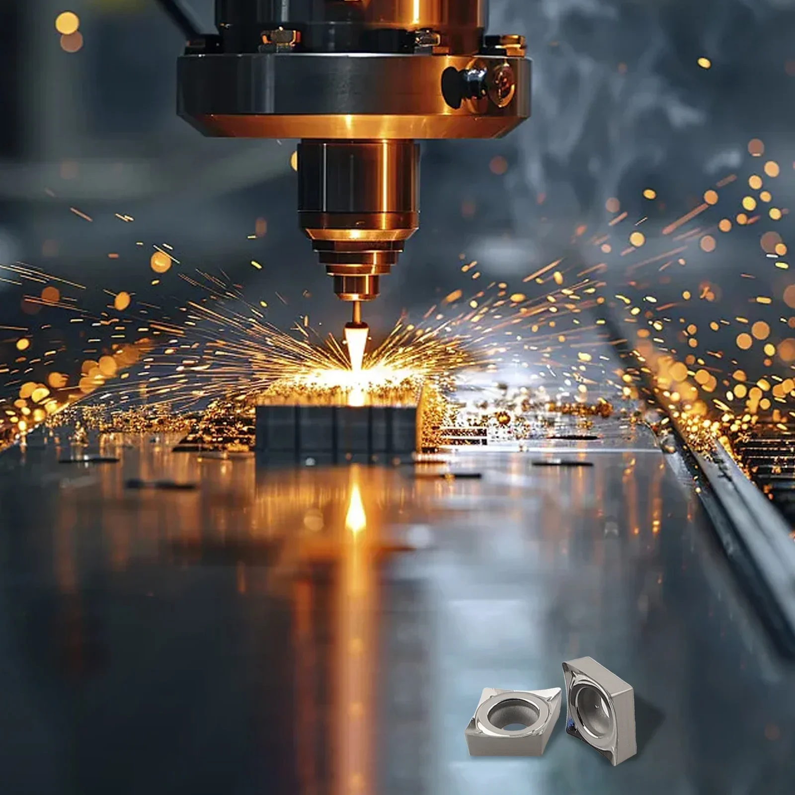 

Blade And Gasket Replacement CCGT060204-AK H01 Aluminum Inserts High Precision Inserts Long Service Life Inserts