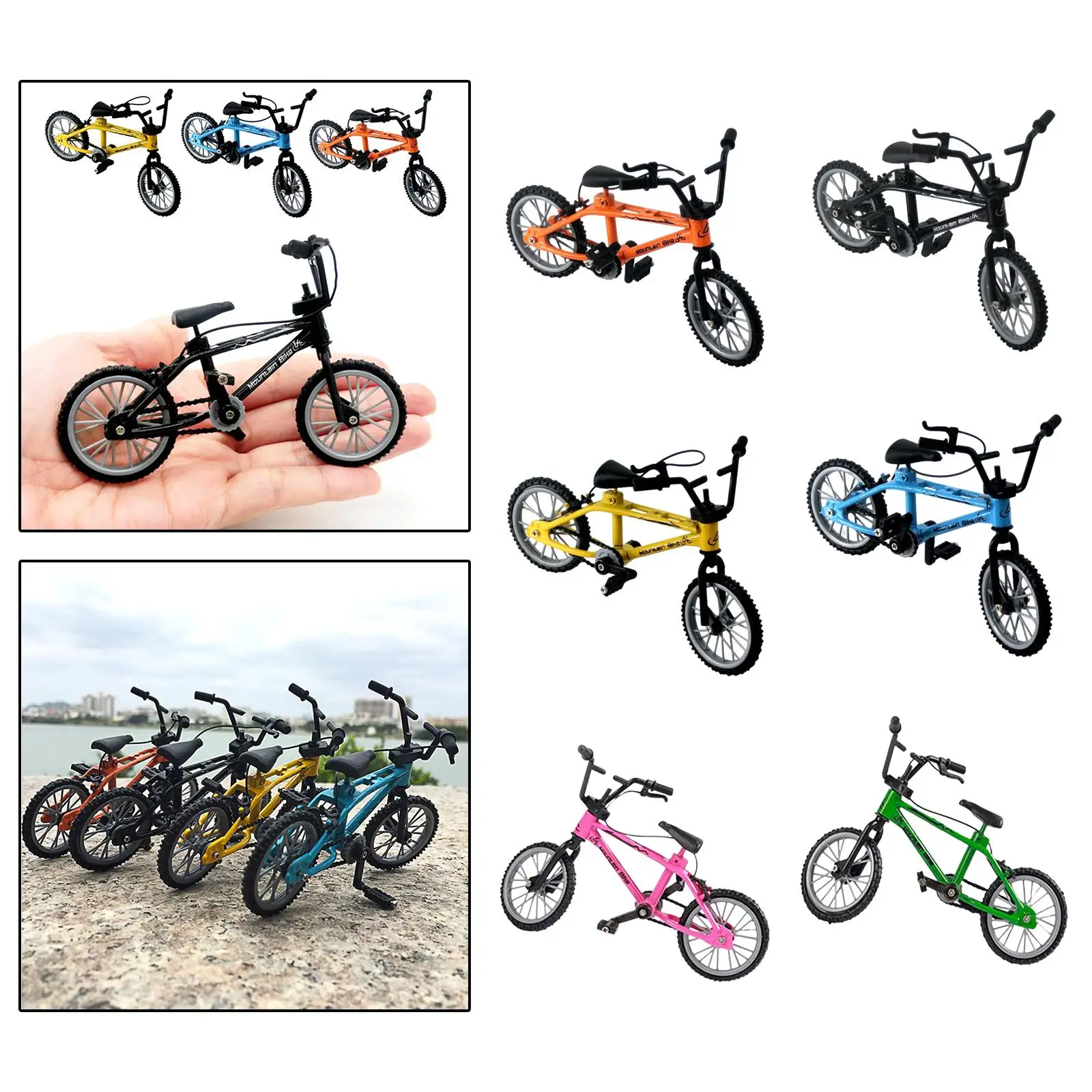 1/18 Mini Model Crafts Mountain Bike Model for Home Desk Ornaments