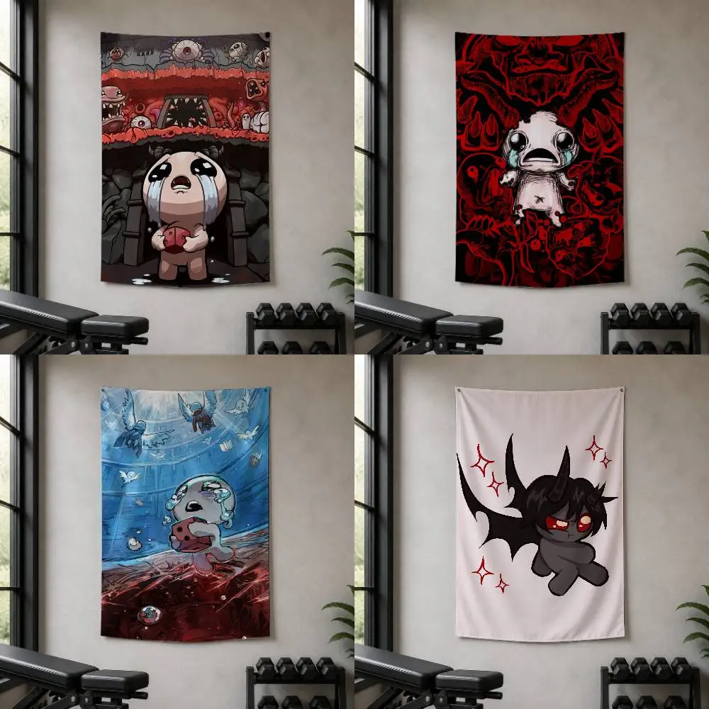 Game The Binding of Isaac  Decorative Wall Flag Banner for Home Garden Garage Indoor Outdoor Decor