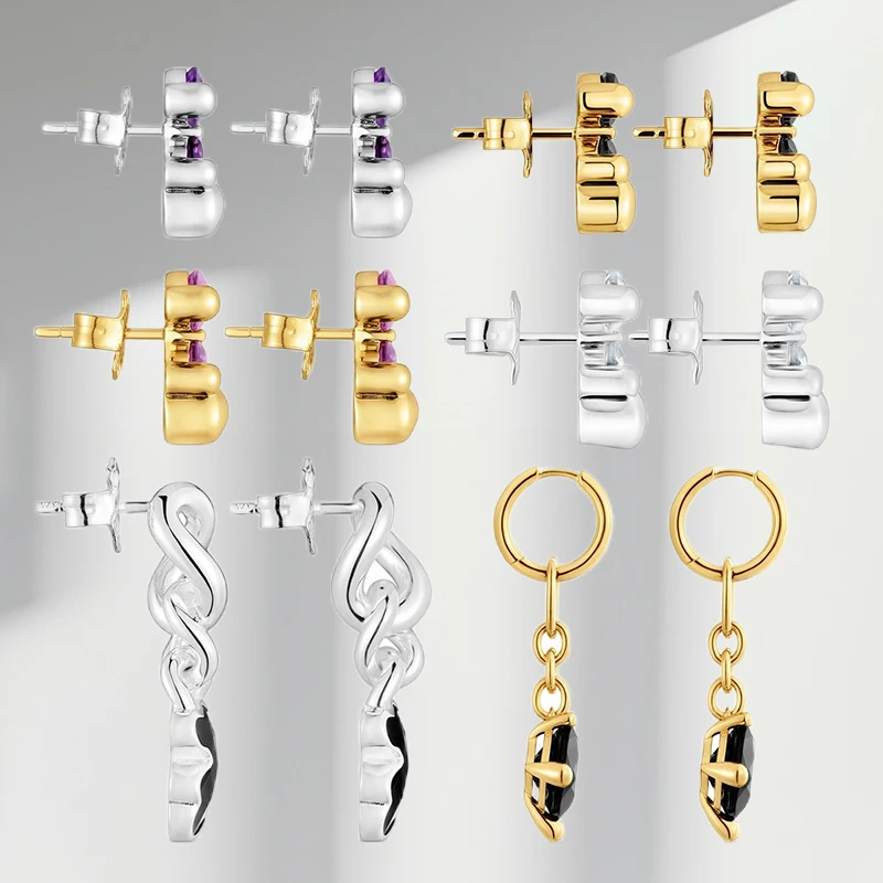 

S925 Women's Stud Earrings, Luxurious and Elegant Design, Are The Perfect Choice for Women's Fashion Accessories.