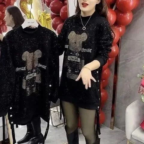 أغطية نسائية فستان غير منتظم للمعدة للربيع والصيف بلوزات فضفاضة جديدة قميص متوسط الطول ملابس عصرية للنساء