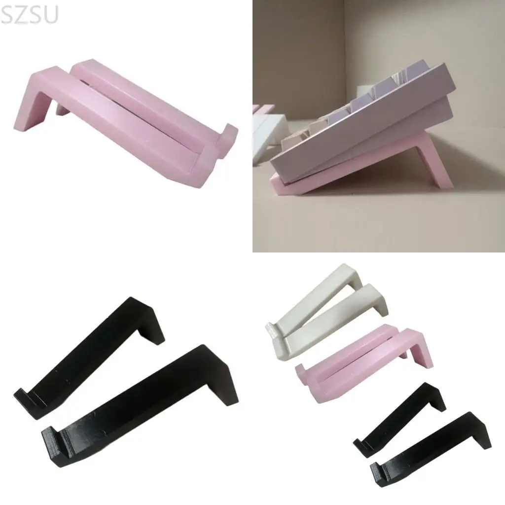SZSU 1Pair Portable Keyboard Risers Stand Holder Easy to Carry Design Offer Ergonomic Support Reducing Hand Strain
