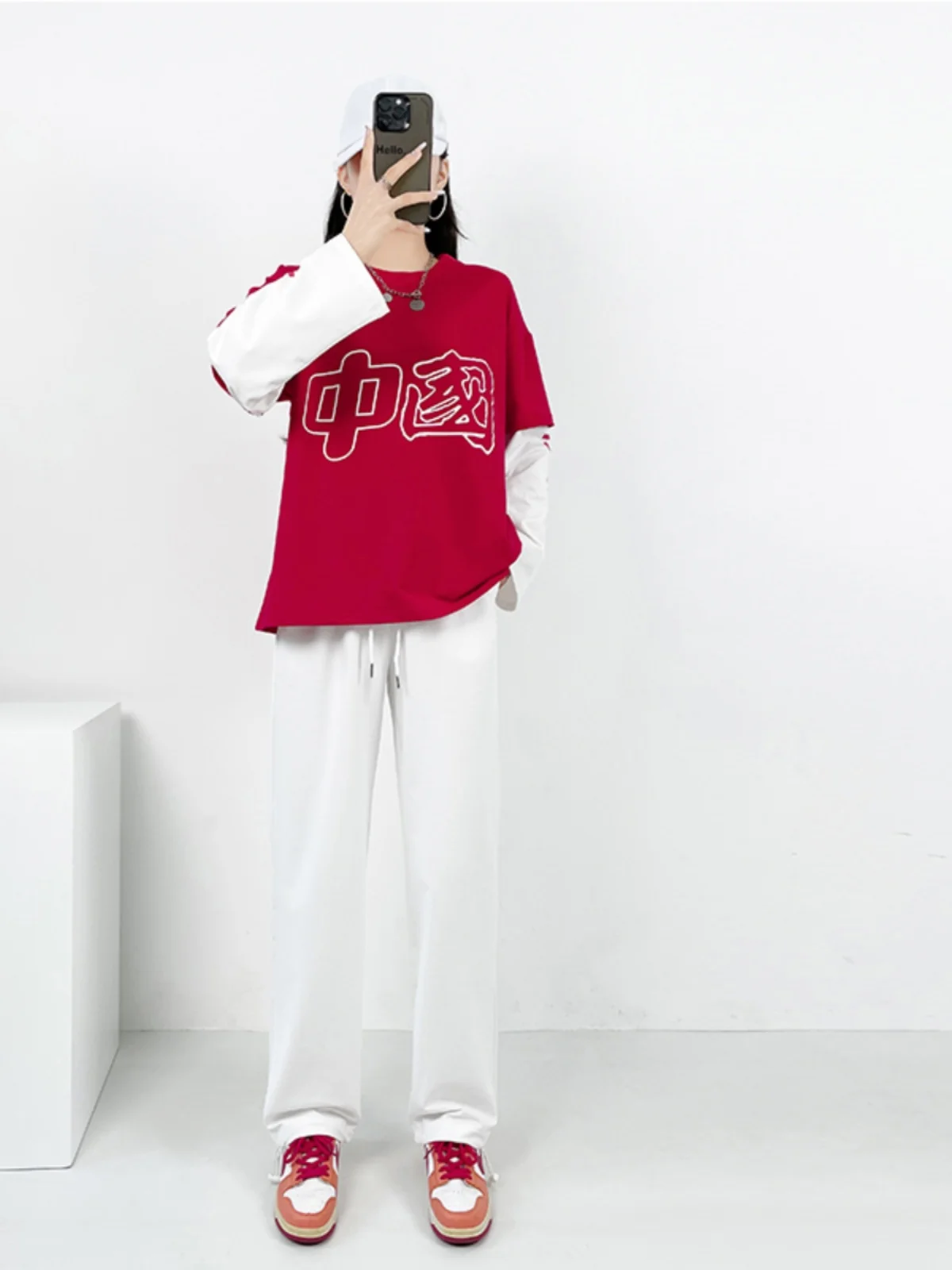 Modern Dance Practice Suit Hip Hop Street Dance Performance Clothes Men's Women's Fashion Set Cotton Material Spring 