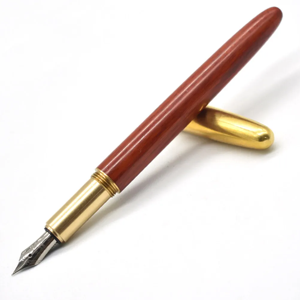 

Rosewood Fountain Pen High Performance Calligraphy Writing Pen Comfortable Grip Long Writing Sessions Students Artists Office