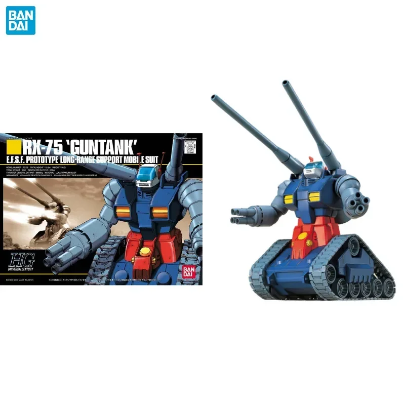 

Bandai Genuine Gundam Model Kit Anime Figure HGUC h07 1/144 RX-75 Guntank Action Figure Collectible Ornaments Gifts for Children