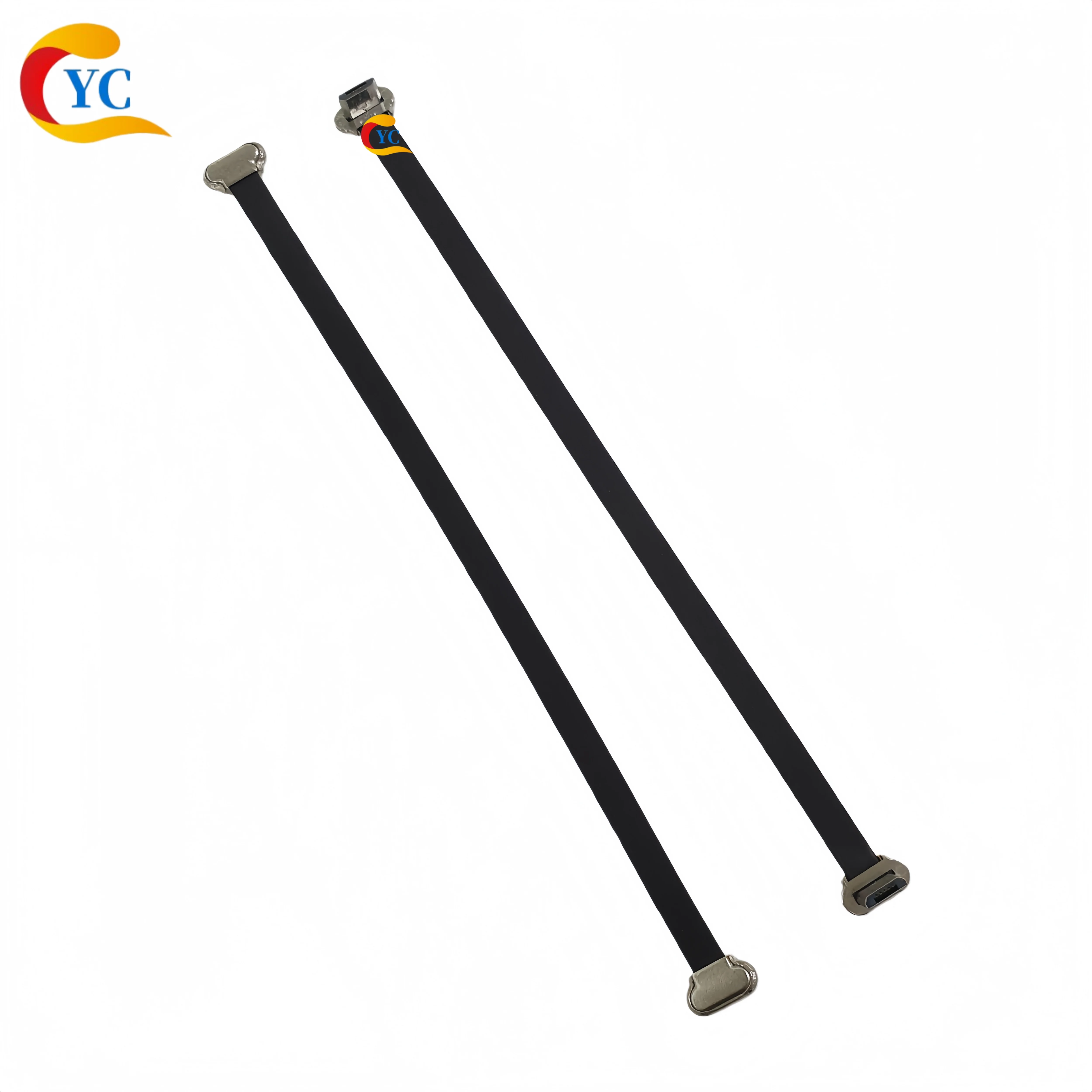 Two-Way Fpc Flexible Cable Male-To-Male Android to Micro to Type-C Dual-Head Wireless Charging Back Clip Data Transfer Connector USB Flexible Flat Cable