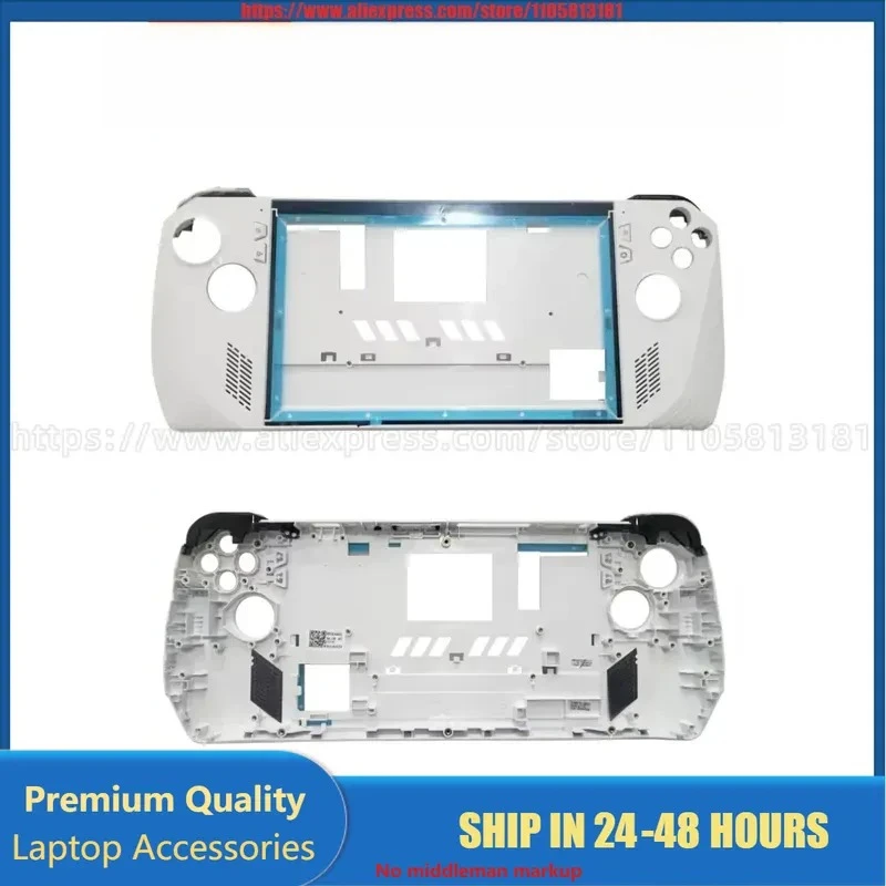 For ASUS ROG Ally RC71L Bottom Case D Shell Back Cover Housing Bezel Frame Replacement Parts Win11 Handheld Console