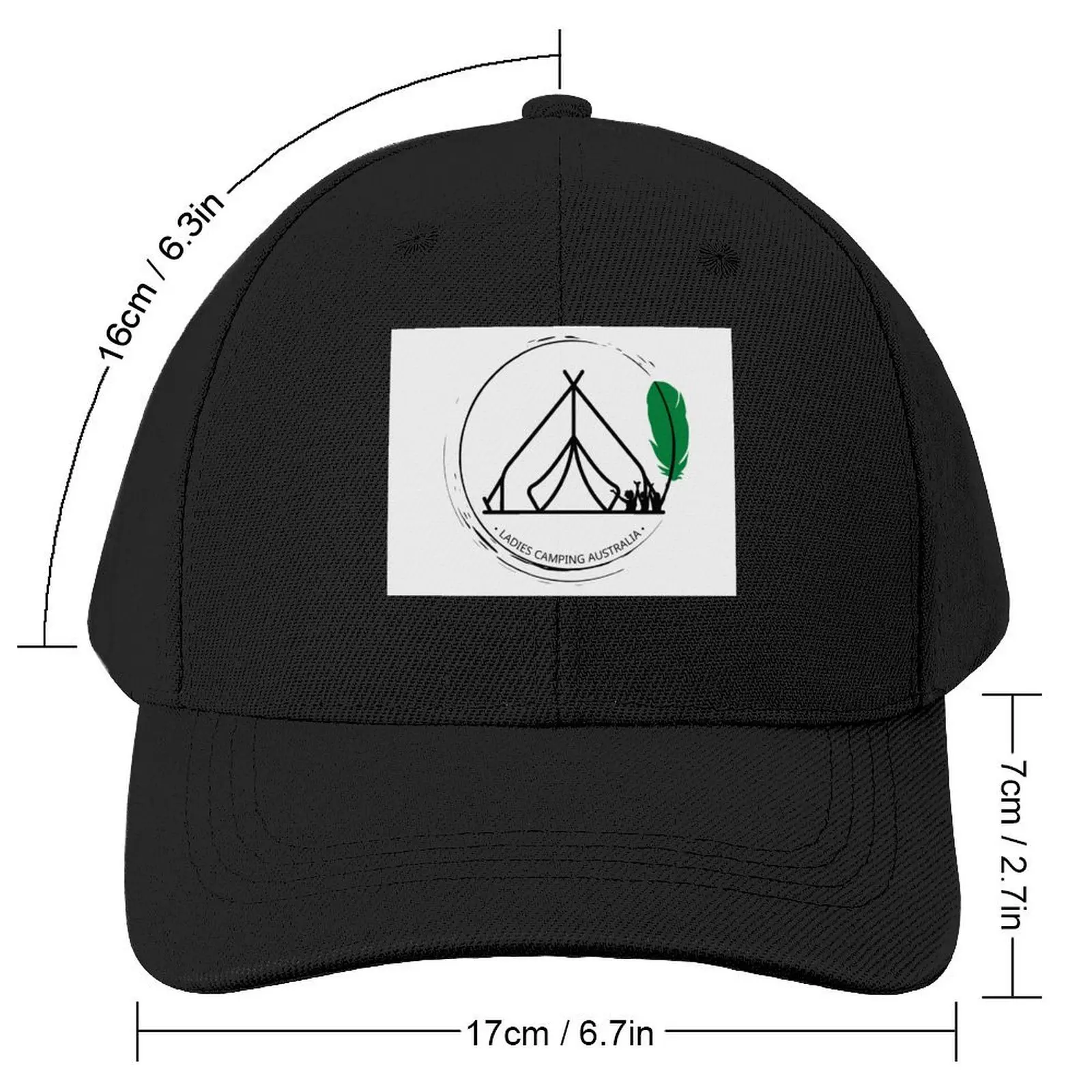 Vic text Design-Ladies Camping Australia Baseball Cap Sports Cap Thermal Visor Designer Hat Boy Child Women's