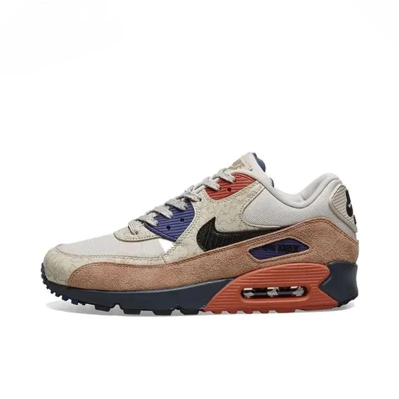 Nike Air Max 90 Men and Women Running Shoes Retro Anti-slip Wear Comfortable Cushioning Breathable Balanced Casual Low Top