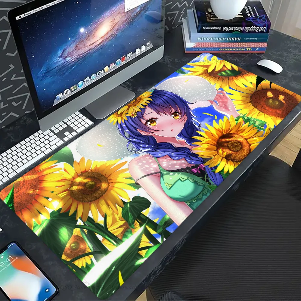 Megumi Tadokoro Manga Food Wars Shokugeki No Soma Mousepad Mouse Mat Desk Mat With Pad Gaming Accessories Prime Gaming XXL Key