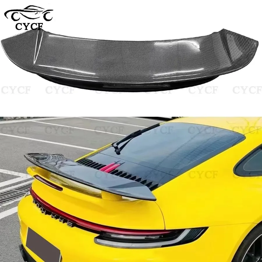 

Для Porsche 992 Turbos Style Хвостовые плавники из углеродного волокна Задний спойлер Утконос Автомобильное крыло Модернизация заднего крыла Верхний комплект кузова