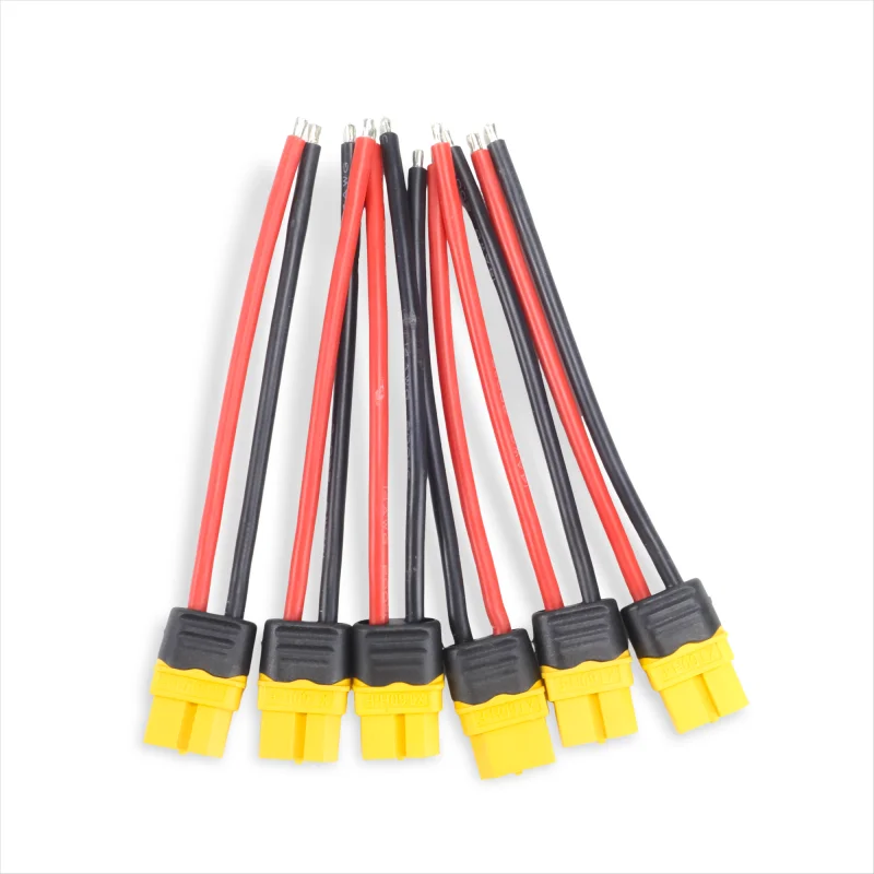 High Quality Brand New2/6Pcs 10CM Amass XT60H Male Female Connector Plug With Silicon Wire for RC Lipo Battery ESC FPV Drone DIY