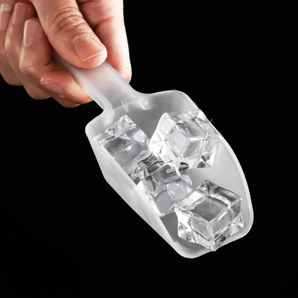 

1Pcs Plastic Ice Scoops Mini Transparant Ice Shovel Party Bar Buffet Kitchen Gadget For Candy Dessert Grain Dry Goods Shovel