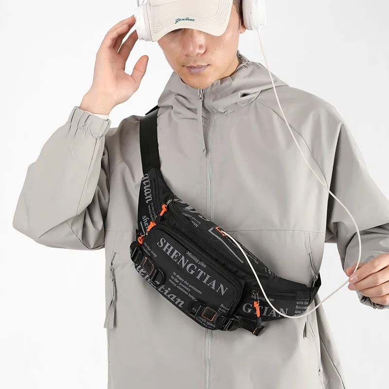Men's Waterproof Nylon Waist Pack - Lightweight Running Belt Bag for Travel, Sports & Outdoor Activities image 6