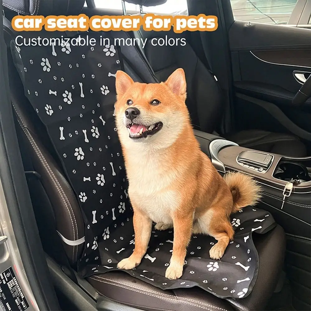 Practical Cloth Pet Car Mat Anti-Dirty Waterproof Cat and Dog Pad Anti-Scratch Foldable Pet Carrying Rear Seat Cover for Pet