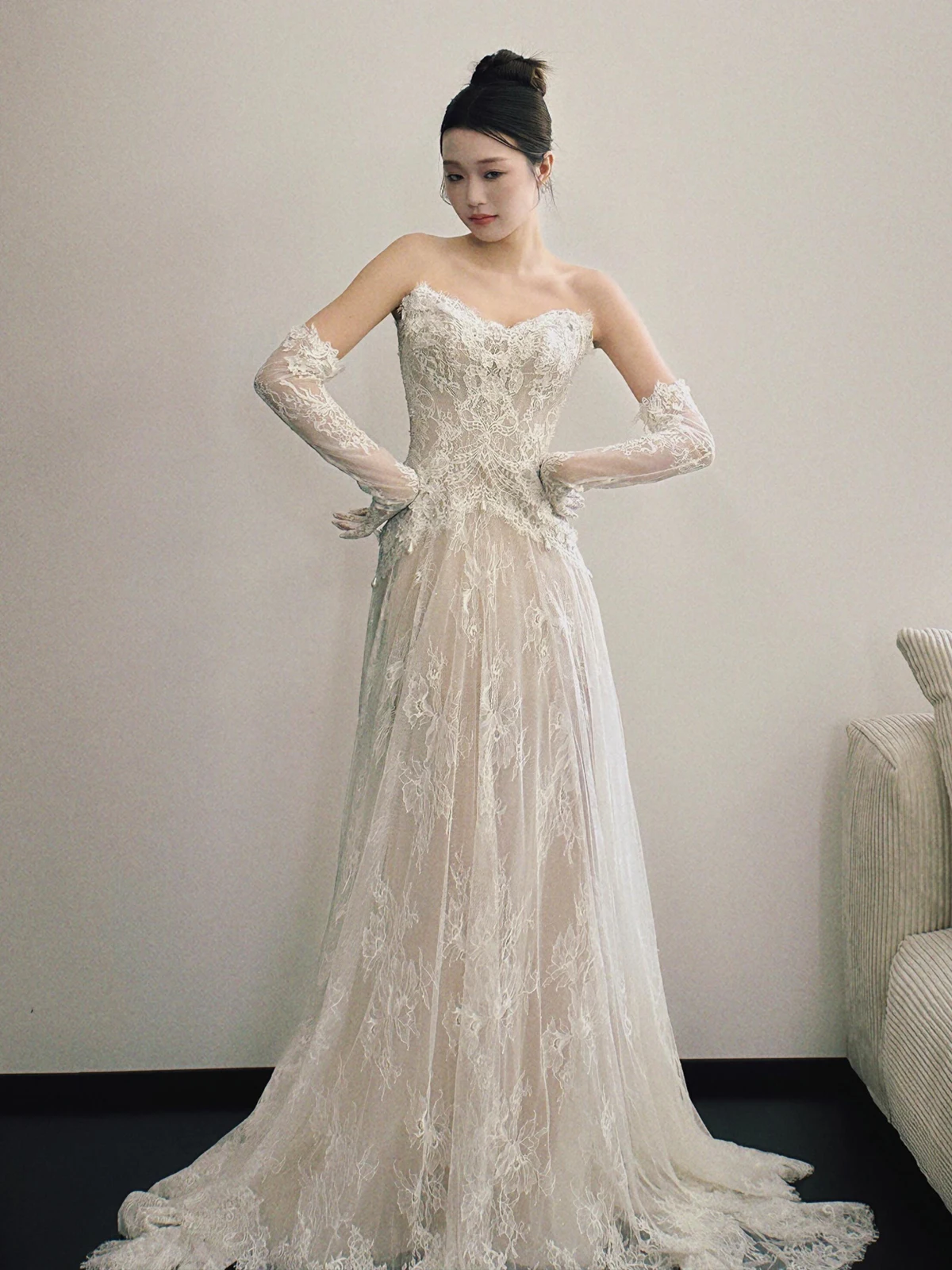 Ball Wear Tube Top Light New Wedding Dress Super Mori Bride Engagement Morning Photography Female Welcome