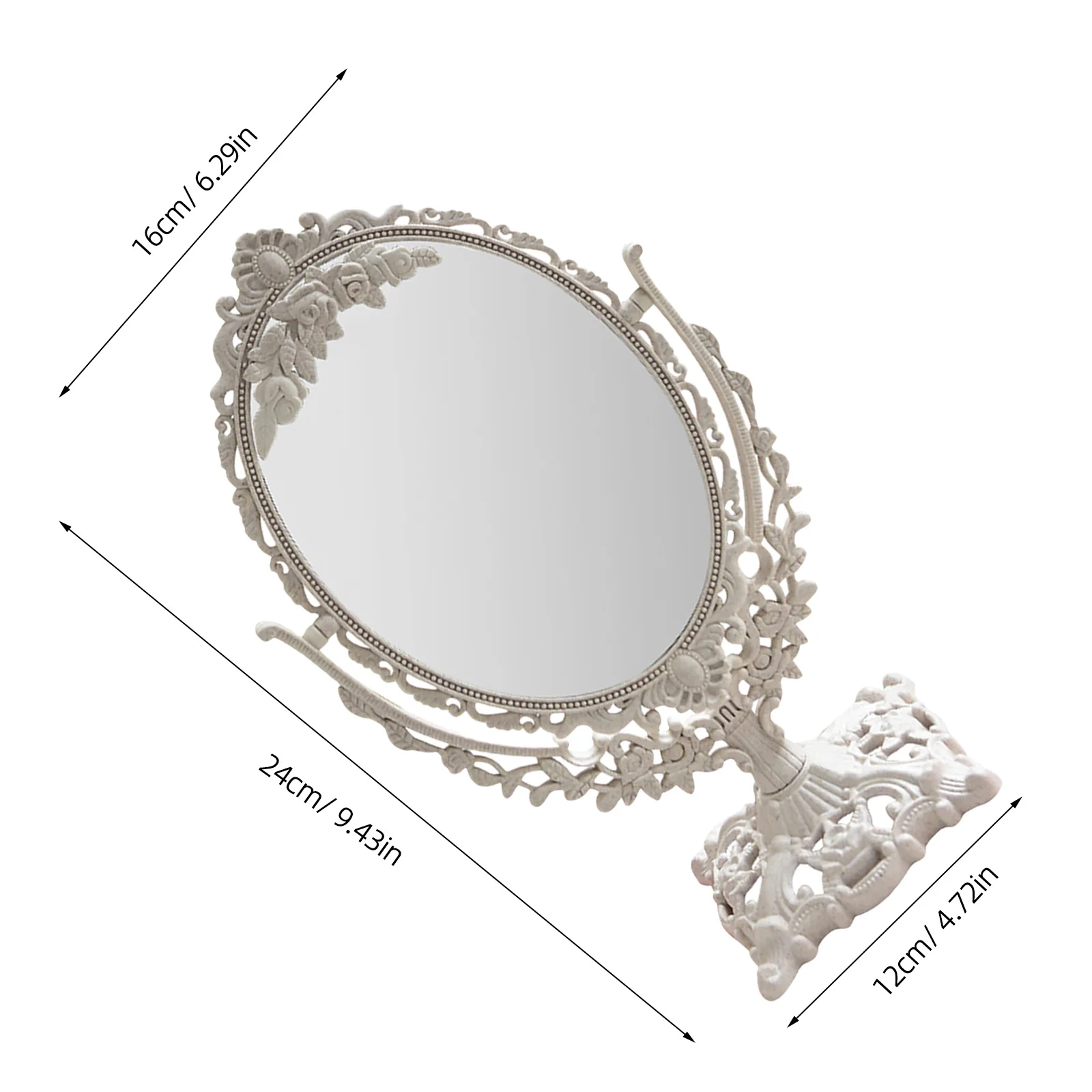 Vanity Mirrors Vintage Makeup Tabletop Compact for Women Cute Desk Retro