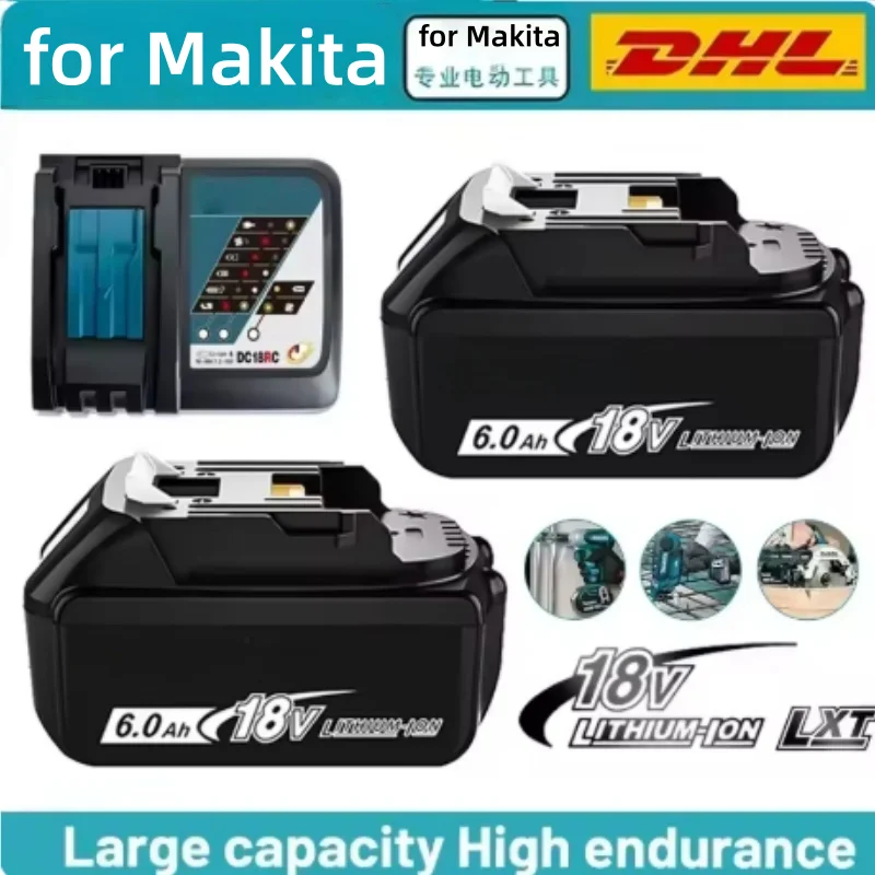 

For Makita 18V 6.0Ah Lithium Battery BL1860 BL1860B BL1850 BL1850B Rechargeable Battery For Makita 18V LXT Power T