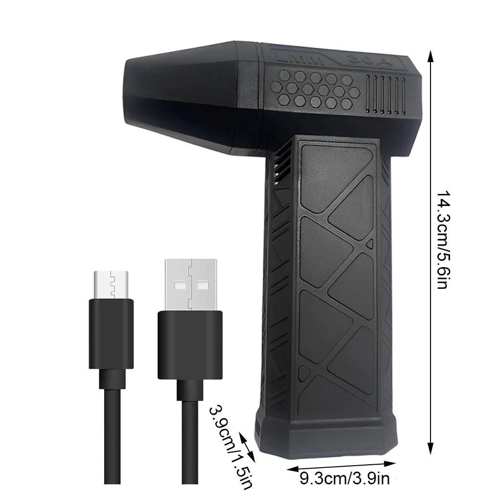 Mini Turbo Jet Fan, motor sem escova, ventilador do duto portátil, de alto desempenho, ventilador elétrico ciclone, velocidade do vento, 130000RPM