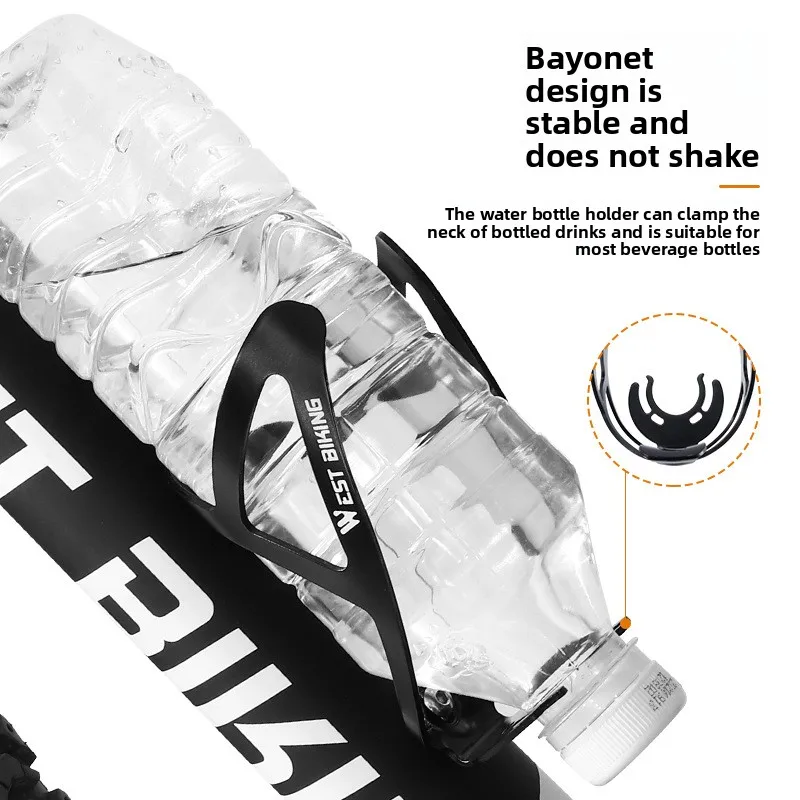 

Клетка для бутылки с водой из алюминиевого сплава WEST BIKING с градиентом - красочный держатель для дорожного горного велосипеда