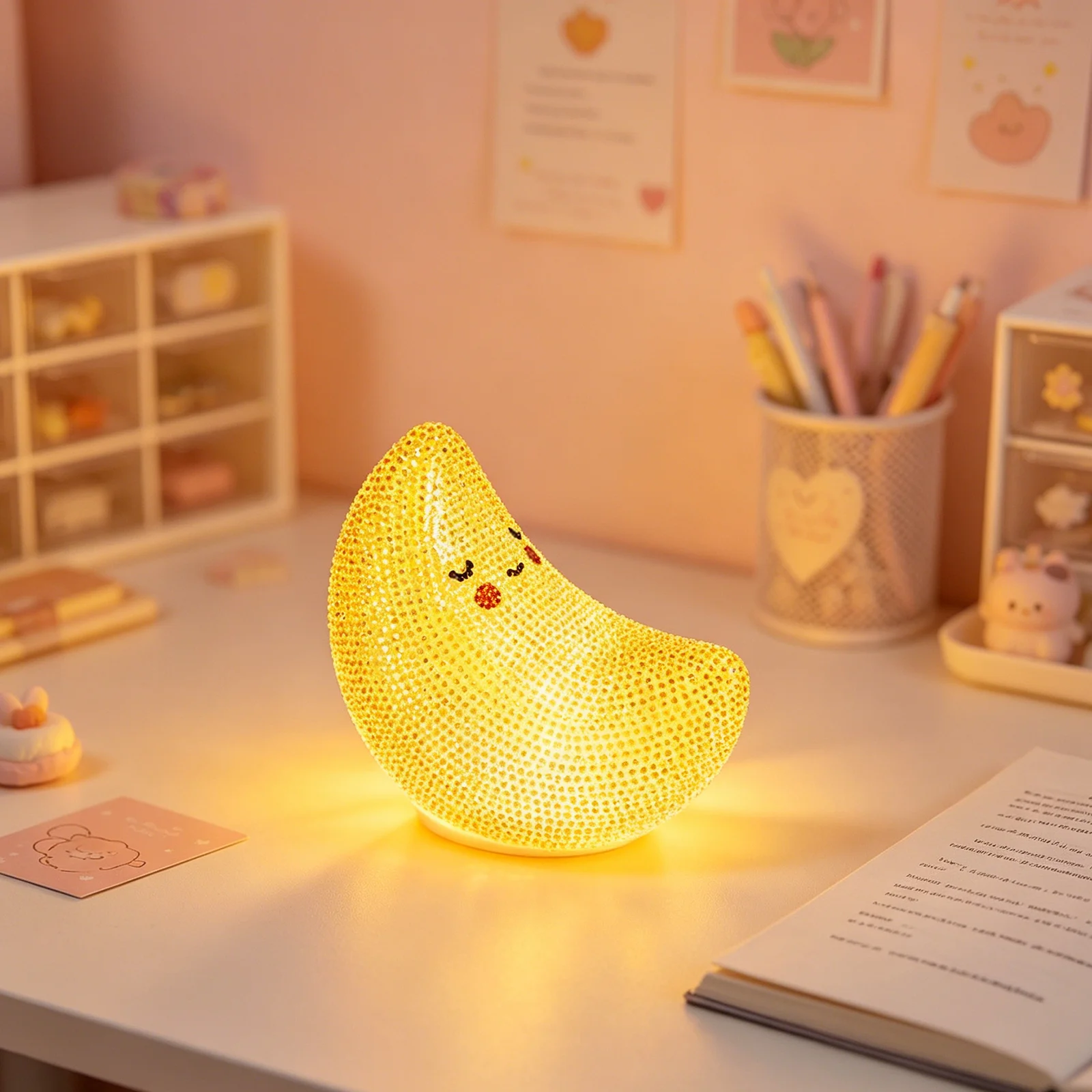 

5D Diamond Painting Night Light Set, Cute Animal Flamingo Bunny Moon Star Alpaca Dragon DIY Rhinestone Craft Kit for Kids