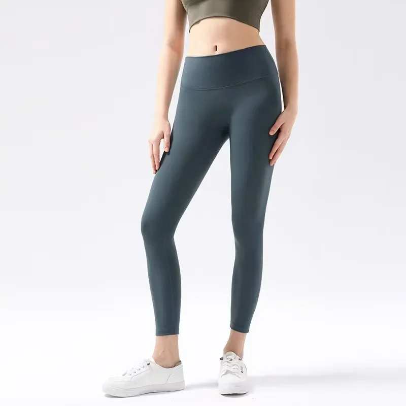 

Lemon Align Women Sports Leggings High Waist Lift Hips Elastic Yoga Skinny Pants Comfortable Gym Fitness Push-ups Trousers