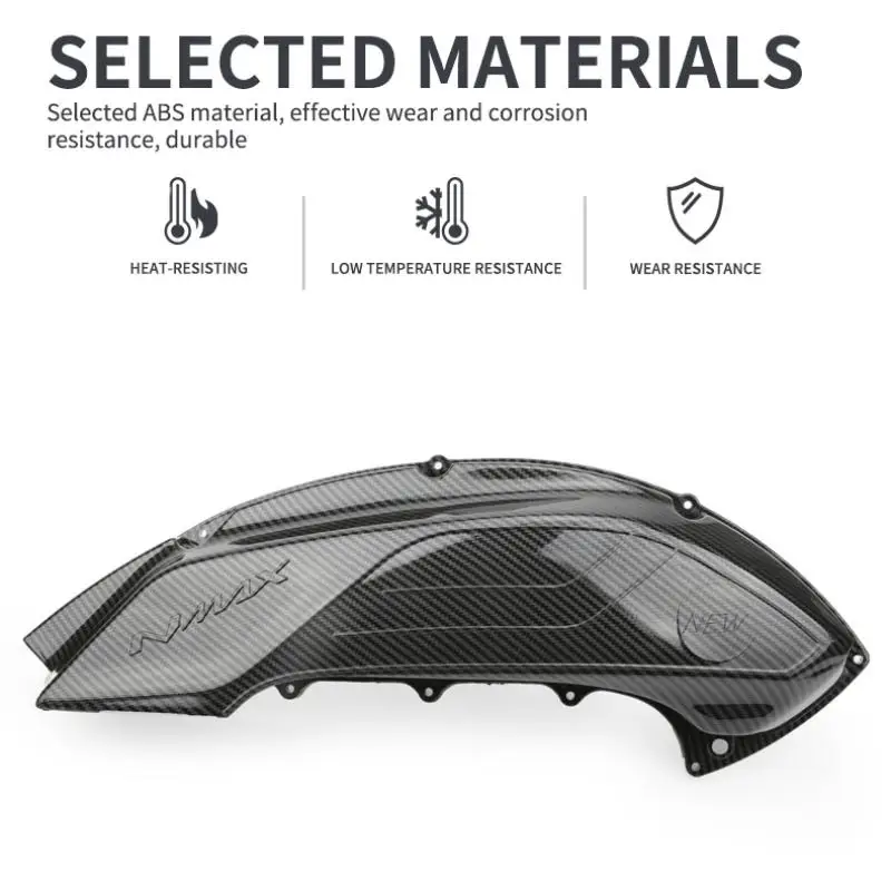 Suitable for Yamaha NMAX 155 20-24 Years ABS Plastic Carbon Fibre Shell Motorcycle Accessories Air Filter Protection Cover