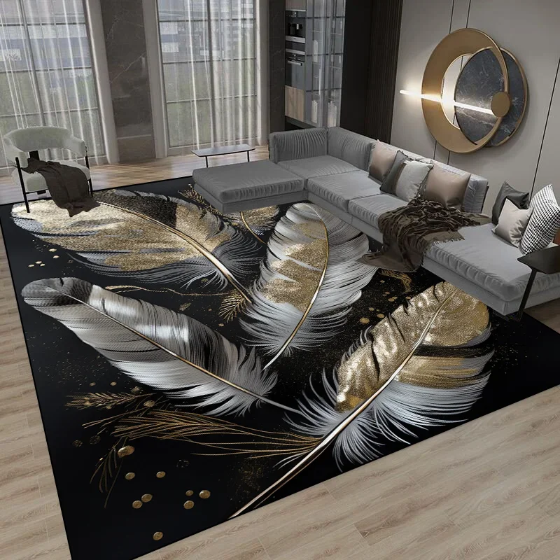 3D Luxury Modern Living Room Carpet Decoration Big Size Area Rugs for Bedroom Bedside Rug Home Decor Non Slip Floor Mat Washable