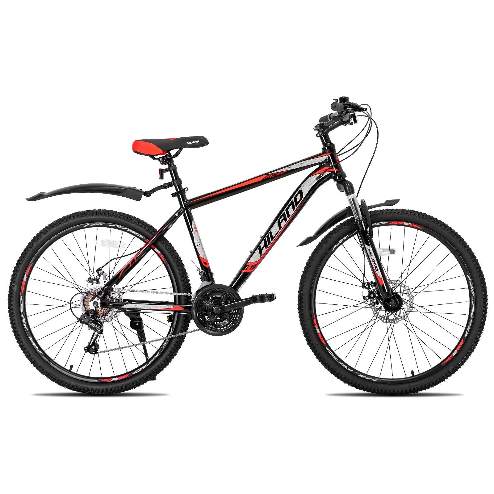 Hiland Mountain Bike, Multi-Spokes,Shimano 21 Speeds Drivetrain