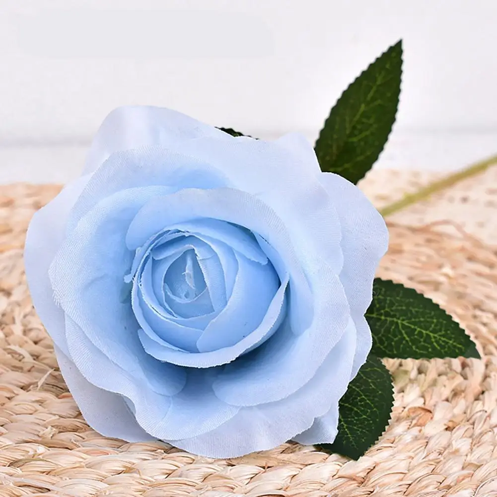 Artificial Flowers Artificial Rose Flower Branch Realistic Silk Bloom Decoration Faux Floral Centerpiece for Home Office Wedding