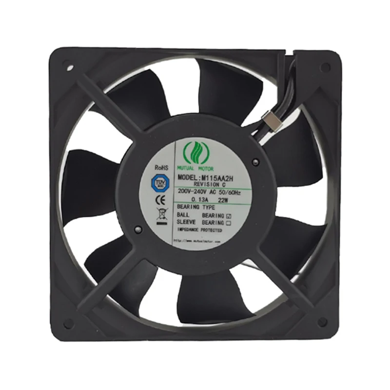 

M115AA2H 230V 0.9A 12025 120x120x25mm 7 Leaves Cooling Fan